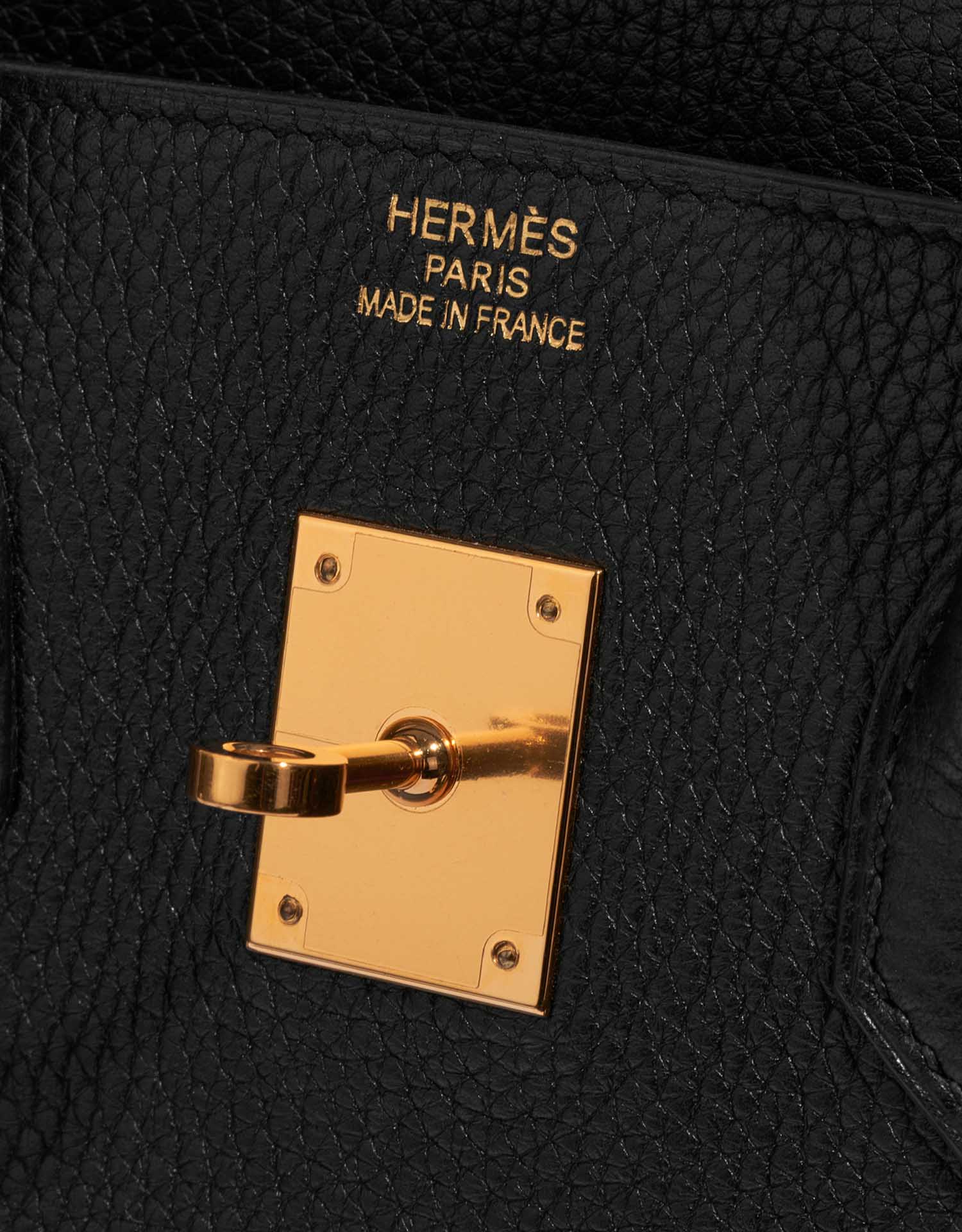 Gebrauchte Hermès Tasche Birkin 35 Clemence Schwarz Schwarz Logo | Verkaufen Sie Ihre Designer-Tasche auf Saclab.com