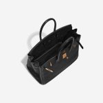 Pre-owned Hermès bag Birkin 35 Clemence Black Black Inside | Sell your designer bag on Saclab.com