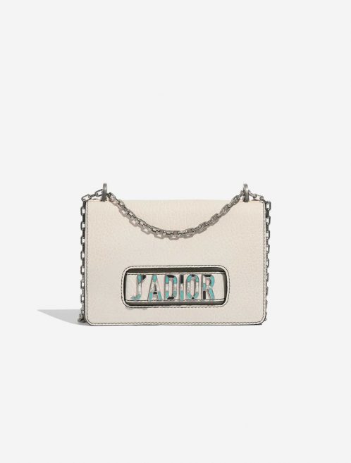 Pre-owned Dior bag J’Adior Crumpled Calf Cream White Front | Sell your designer bag on Saclab.com