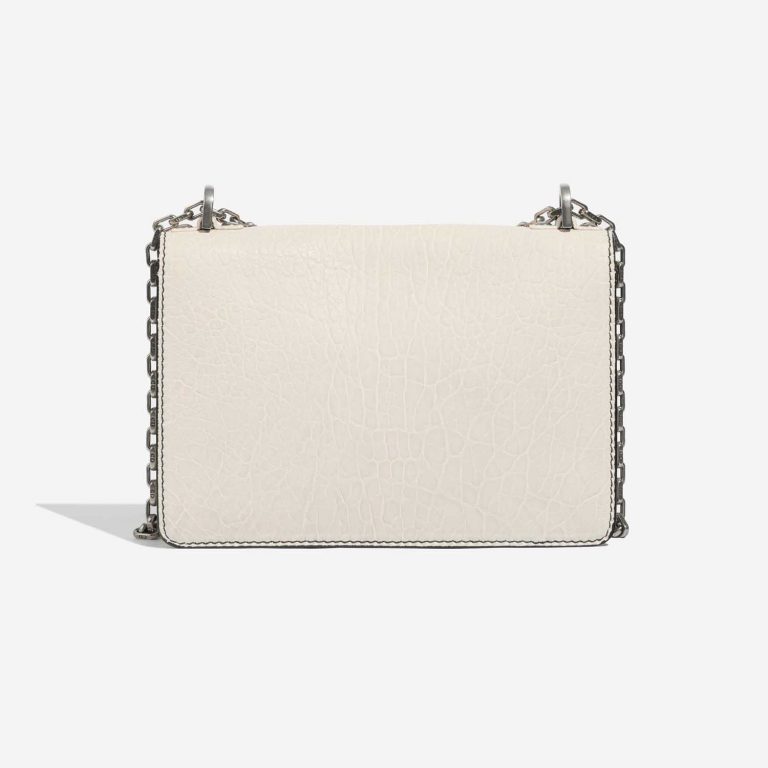 Pre-owned Dior bag J’Adior Crumpled Calf Cream White Back | Sell your designer bag on Saclab.com