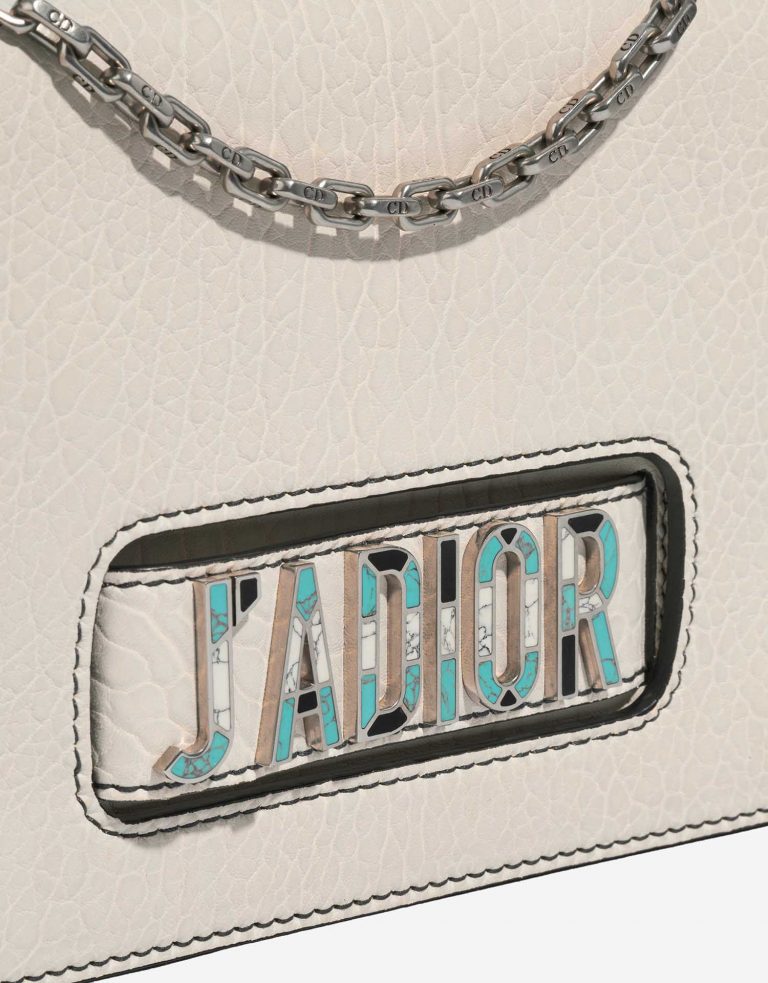 Pre-owned Dior bag J’Adior Crumpled Calf Cream White Front | Sell your designer bag on Saclab.com