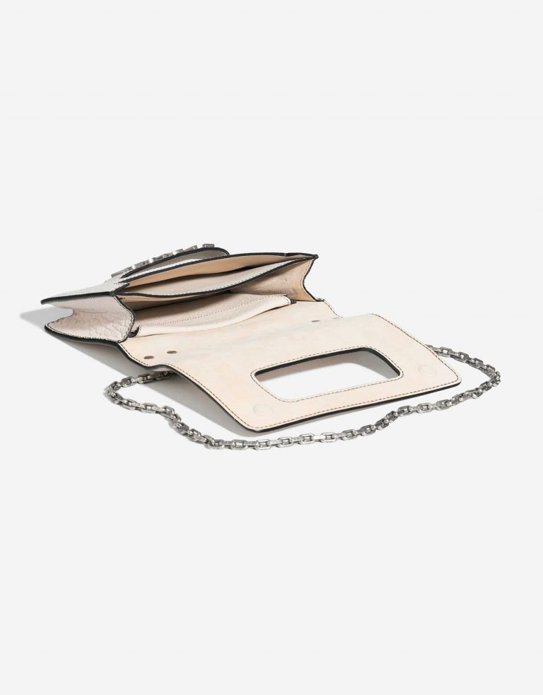 Pre-owned Dior bag J’Adior Crumpled Calf Cream White Inside | Sell your designer bag on Saclab.com
