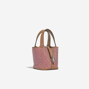 HermÃ¨s Micro Luck Daisy Picotin 14 Swift Chai / Rose / Blanc | SACLÃB