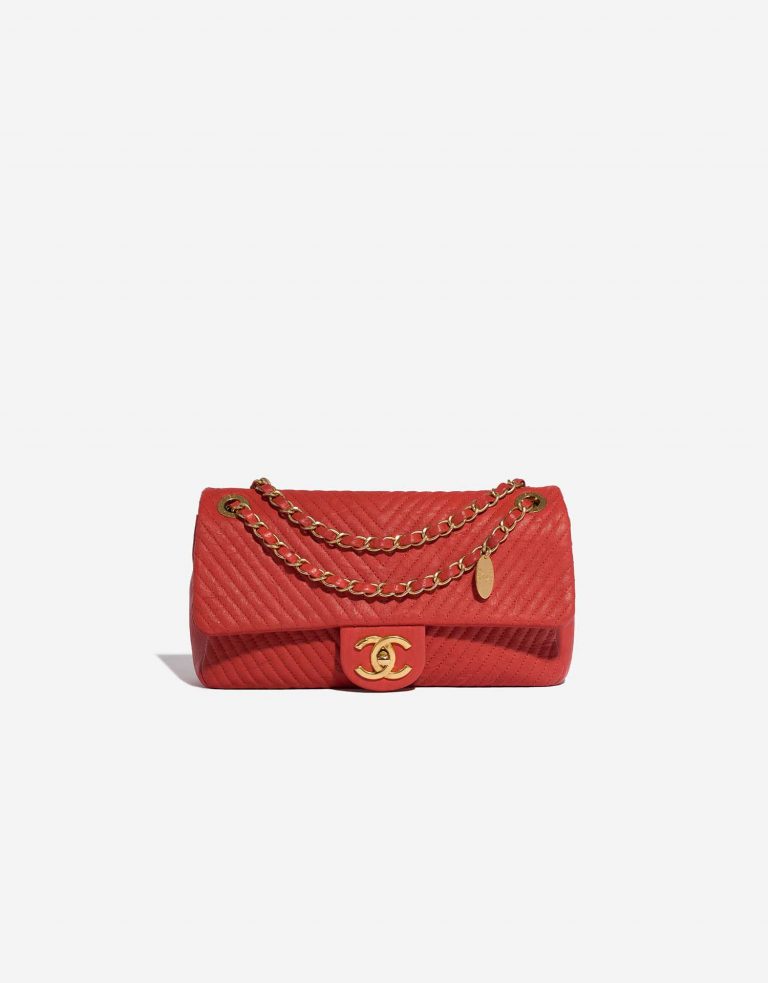 Gebrauchte Chanel Tasche Timeless Medium Kalbsleder Red Red Front | Verkaufen Sie Ihre Designer-Tasche auf Saclab.com