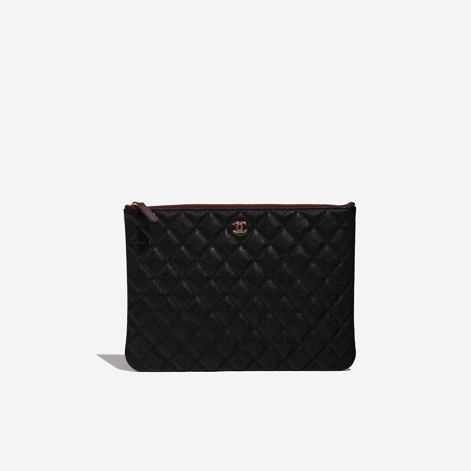 Sac Chanel d'occasion Classique Pochette Caviar Noir Noir Devant | Vendre votre sac de créateur sur Saclab.com