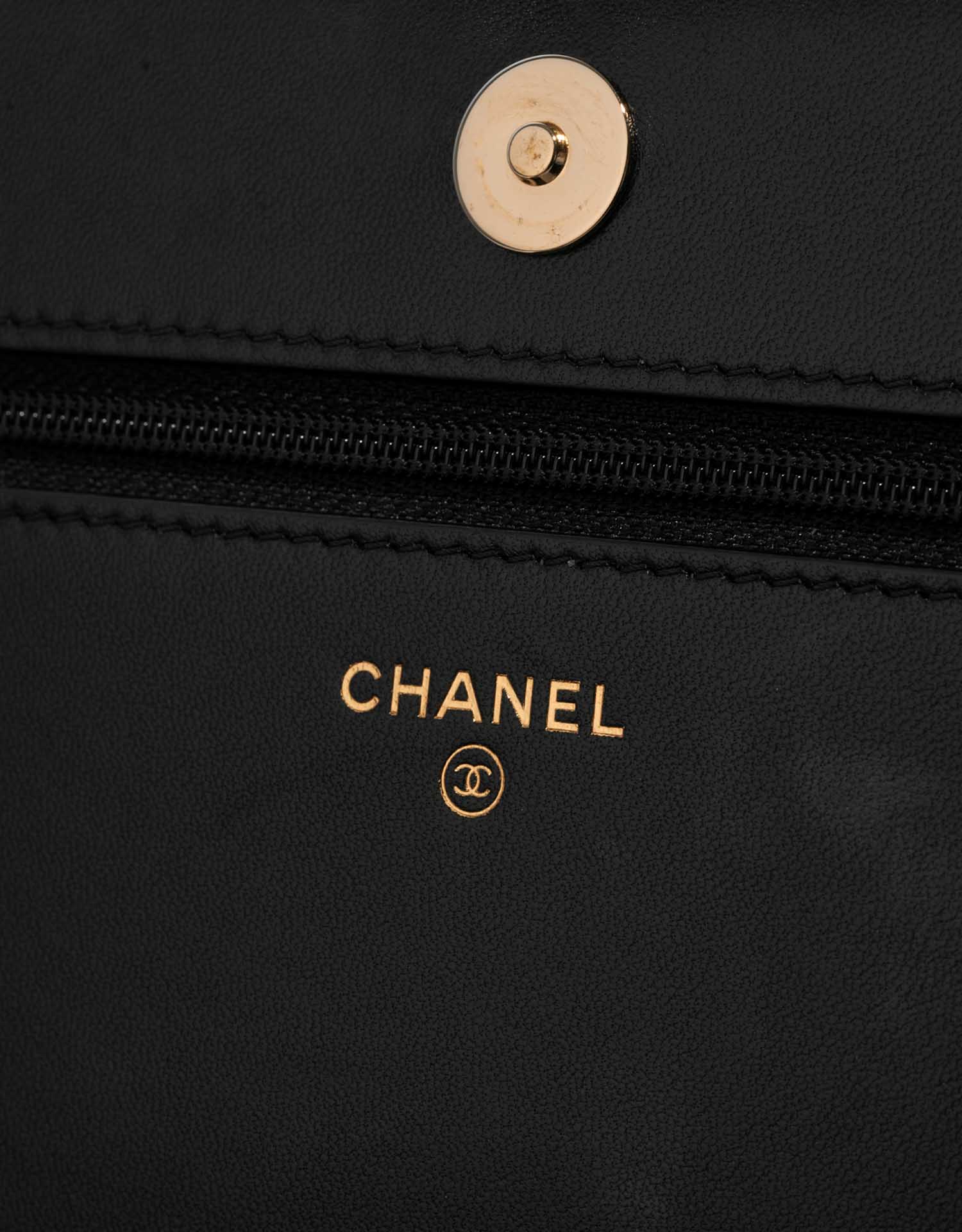 Pre-owned Chanel bag Timeless WOC Lamb Black Lucky Charms Black Logo | Sell your designer bag on Saclab.com
