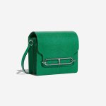 Pre-owned Hermès bag Roulis 18 Lizard Vert Menthe Green Side Front | Sell your designer bag on Saclab.com