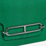 Pre-owned Hermès bag Roulis 18 Lizard Vert Menthe Green Closing System | Sell your designer bag on Saclab.com