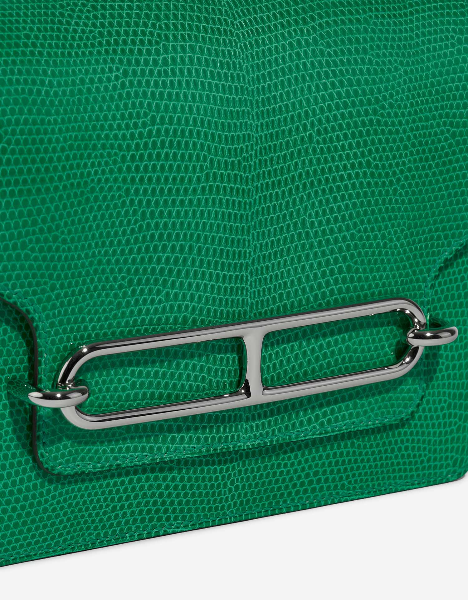 Sac Hermès d'occasion Roulis 18 lézard Vert Menthe Green Système de fermeture | Vendez votre sac de créateur sur Saclab.com