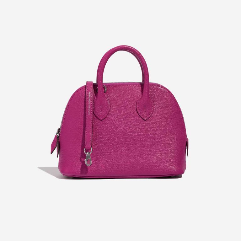 Pre-owned Hermès bag Bolide Mini 20 Chevre Mysore Rose Pourpre Pink, Violet Front | Sell your designer bag on Saclab.com