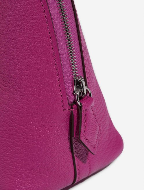Pre-owned Hermès bag Bolide Mini 20 Chevre Mysore Rose Pourpre Pink, Violet Closing System | Sell your designer bag on Saclab.com