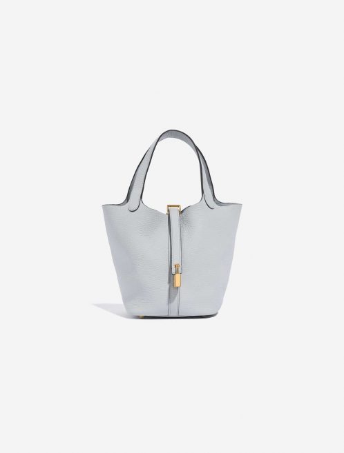 Sac d'occasion Hermès Picotin 18 Clémence Bleu Pale Blue Front | Vendez votre sac de créateur sur Saclab.com