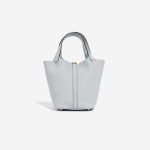 Pre-owned Hermès bag Picotin 18 Clemence Bleu Pale Blue Back | Sell your designer bag on Saclab.com