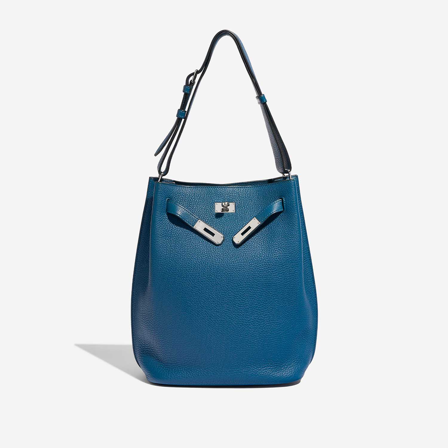 Sac Hermès d'occasion So Kelly 26 Togo Cobalt Blue Front Open | Vendez votre sac de créateur sur Saclab.com