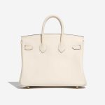 Pre-owned Hermès bag Birkin 25 Swift Nata White Back | Sell your designer bag on Saclab.com
