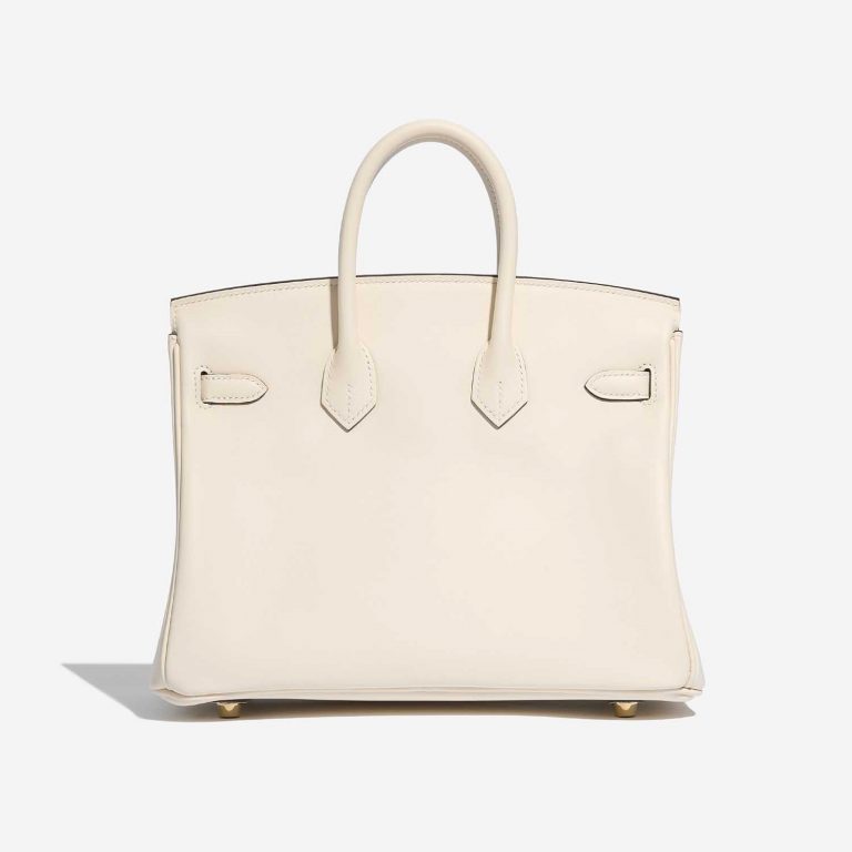 Pre-owned Hermès bag Birkin 25 Swift Nata White Back | Sell your designer bag on Saclab.com