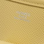 Pre-owned Hermès bag Evelyne 33 Epsom Jaune Poussin Yellow Logo | Sell your designer bag on Saclab.com