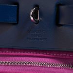 Pre-owned Hermès bag Herbag 31 Vache Hunter / Toile  Bleu Saphir / Magnolia Pink Logo | Sell your designer bag on Saclab.com