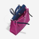Pre-owned Hermès bag Herbag 31 Vache Hunter / Toile  Bleu Saphir / Magnolia Pink Inside | Sell your designer bag on Saclab.com