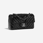 Pre-owned Chanel bag Timeless Mini Rectangular Patent Leather Black Black Side Front | Sell your designer bag on Saclab.com