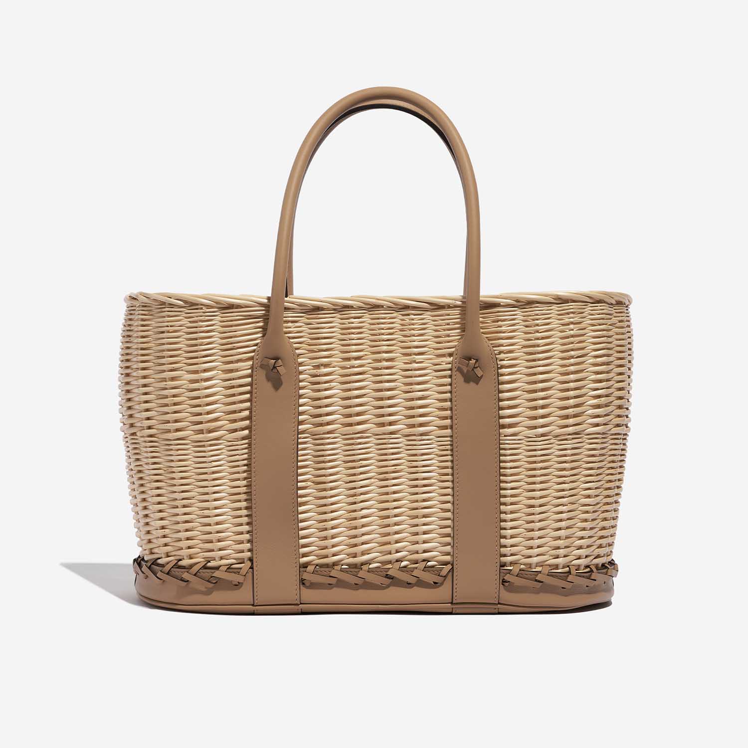 Pre-owned Hermès bag Garden Party Picnic 36 Osier / Barenia Chai / Beige Beige, Brown Back | Sell your designer bag on Saclab.com