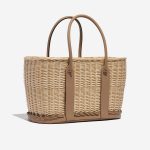 Pre-owned Hermès bag Garden Party Picnic 36 Osier / Barenia Chai / Beige Beige, Brown Side Front | Sell your designer bag on Saclab.com