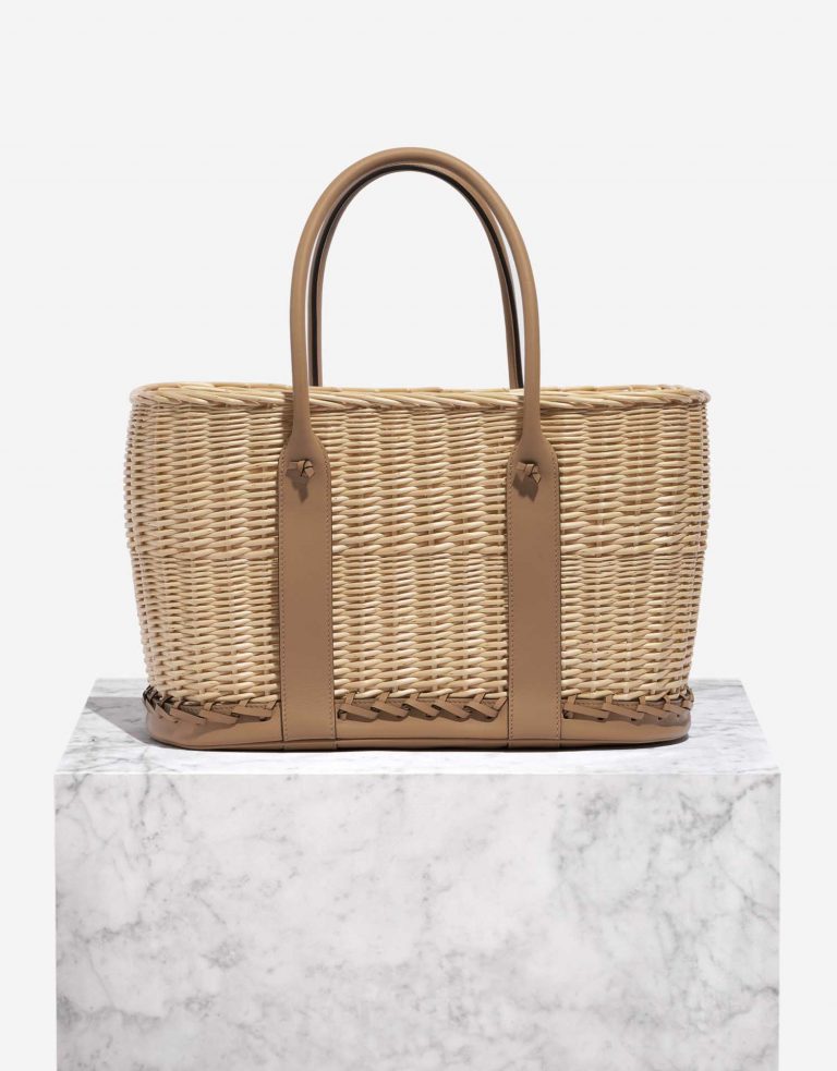 Pre-owned Hermès bag Garden Party Picnic 36 Osier / Barenia Chai / Beige Beige Front | Sell your designer bag on Saclab.com