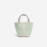 Pre-owned Hermès bag Picotin 18 Swift Nata / Vert / White Beige, Green Back | Sell your designer bag on Saclab.com