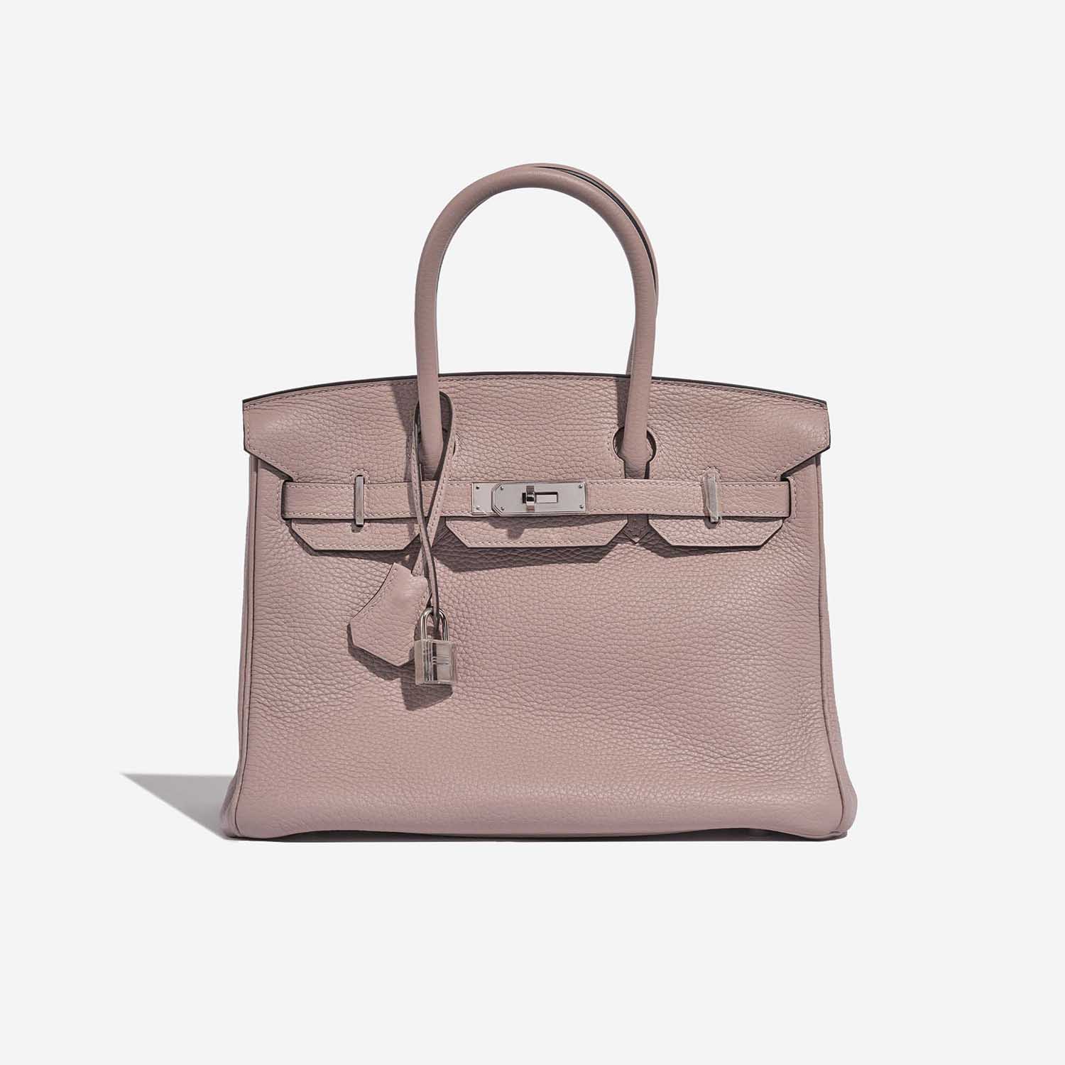 Pre-owned Hermès bag Birkin 30 Togo Glycine Beige Front | Sell your designer bag on Saclab.com