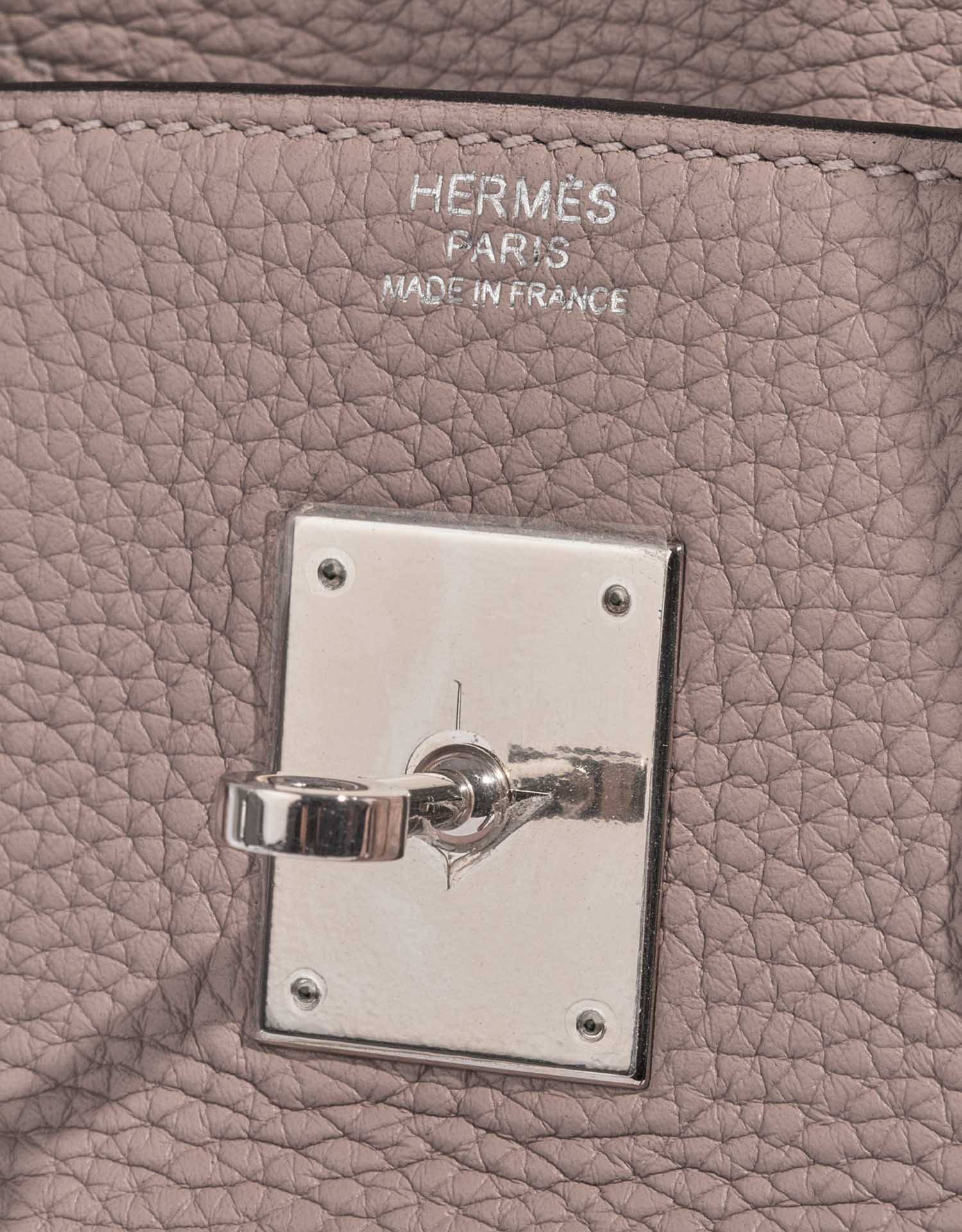 Pre-owned Hermès bag Birkin 30 Togo Glycine Beige Logo | Sell your designer bag on Saclab.com