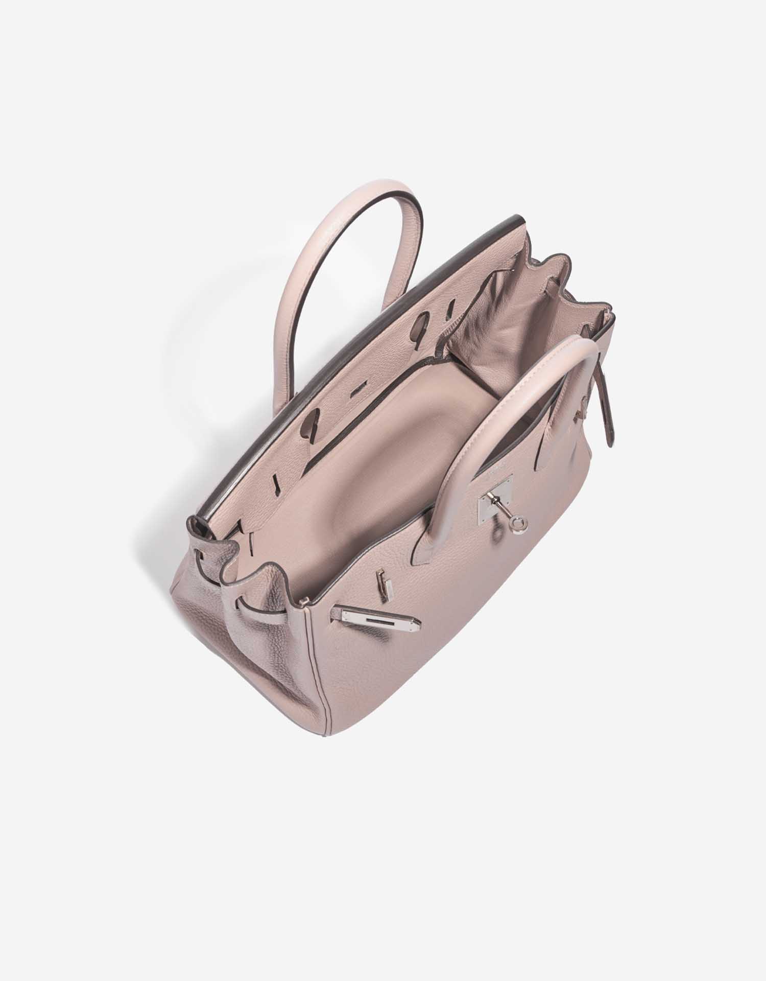 Pre-owned Hermès bag Birkin 30 Togo Glycine Beige Inside | Sell your designer bag on Saclab.com