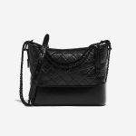 Pre-owned Chanel bag Gabrielle Large Calf Black Black Front | Sell your designer bag on Saclab.com
