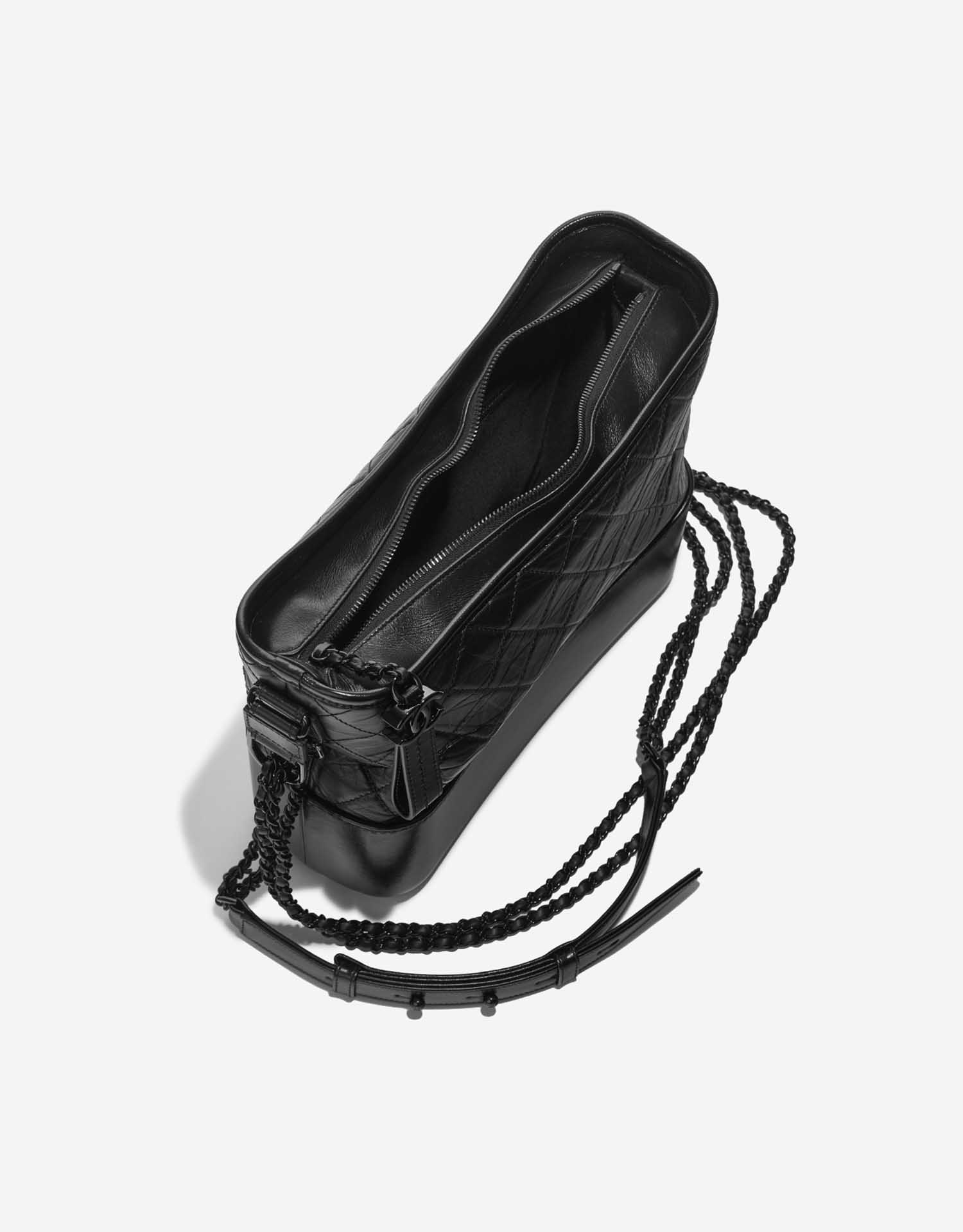 Pre-owned Chanel bag Gabrielle Large Calf Black Black Inside | Sell your designer bag on Saclab.com