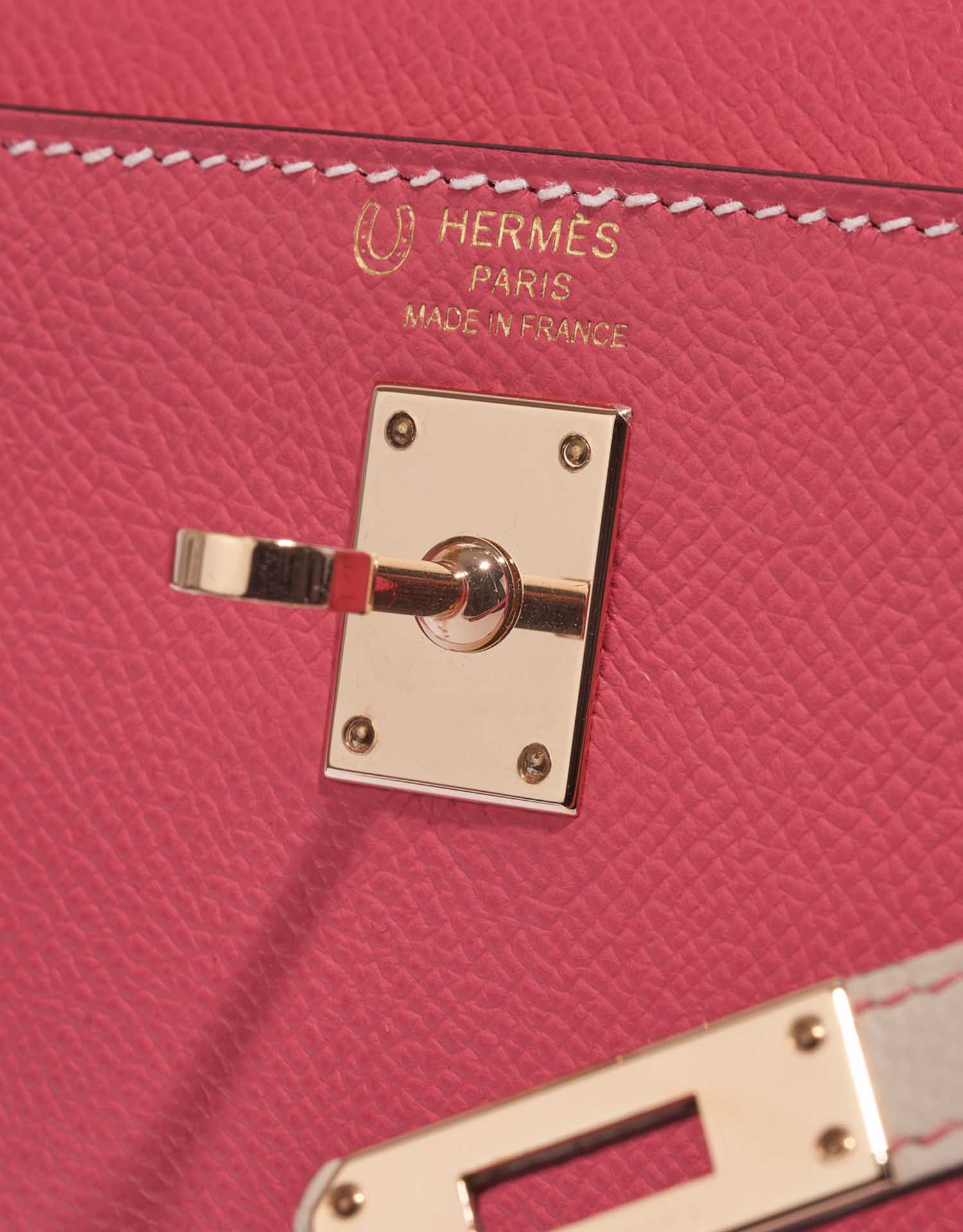 Hermes Birkin 25 Special Order Epsom Rose Azalee/Craie With Brushed GH