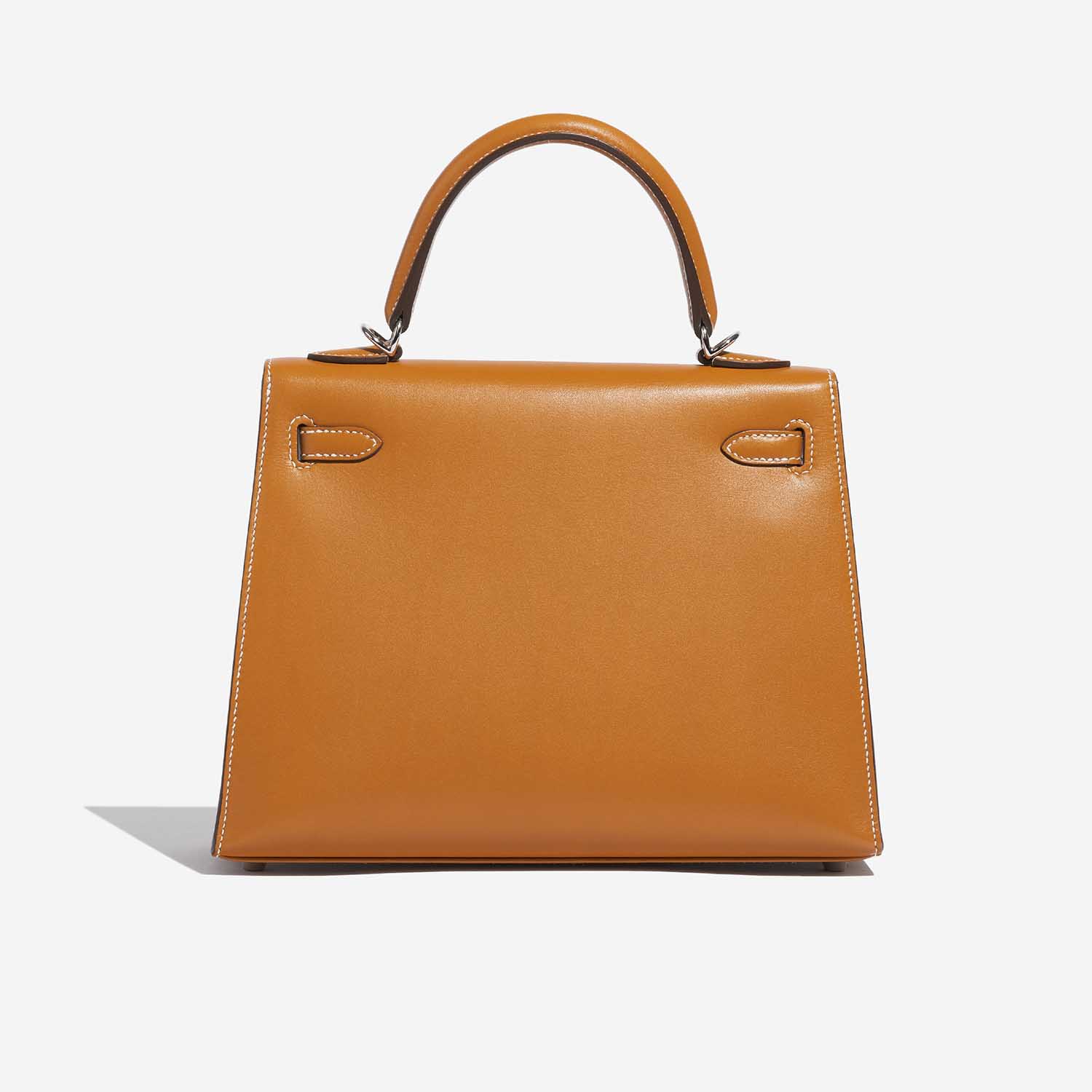Pre-owned Hermès bag Kelly 25 Sable Butler Natural Brown Back | Sell your designer bag on Saclab.com