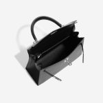 Pre-owned Hermès bag Kelly 25 Epsom Black Black Inside | Sell your designer bag on Saclab.com