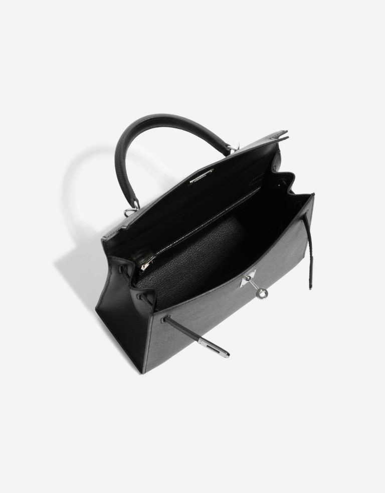 Pre-owned Hermès bag Kelly 25 Epsom Black Black Inside | Sell your designer bag on Saclab.com