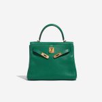Pre-owned Hermès bag Kelly 28 Togo Vert Menthe Green Front Open | Sell your designer bag on Saclab.com