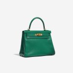 Pre-owned Hermès bag Kelly 28 Togo Vert Menthe Green Side Front | Sell your designer bag on Saclab.com