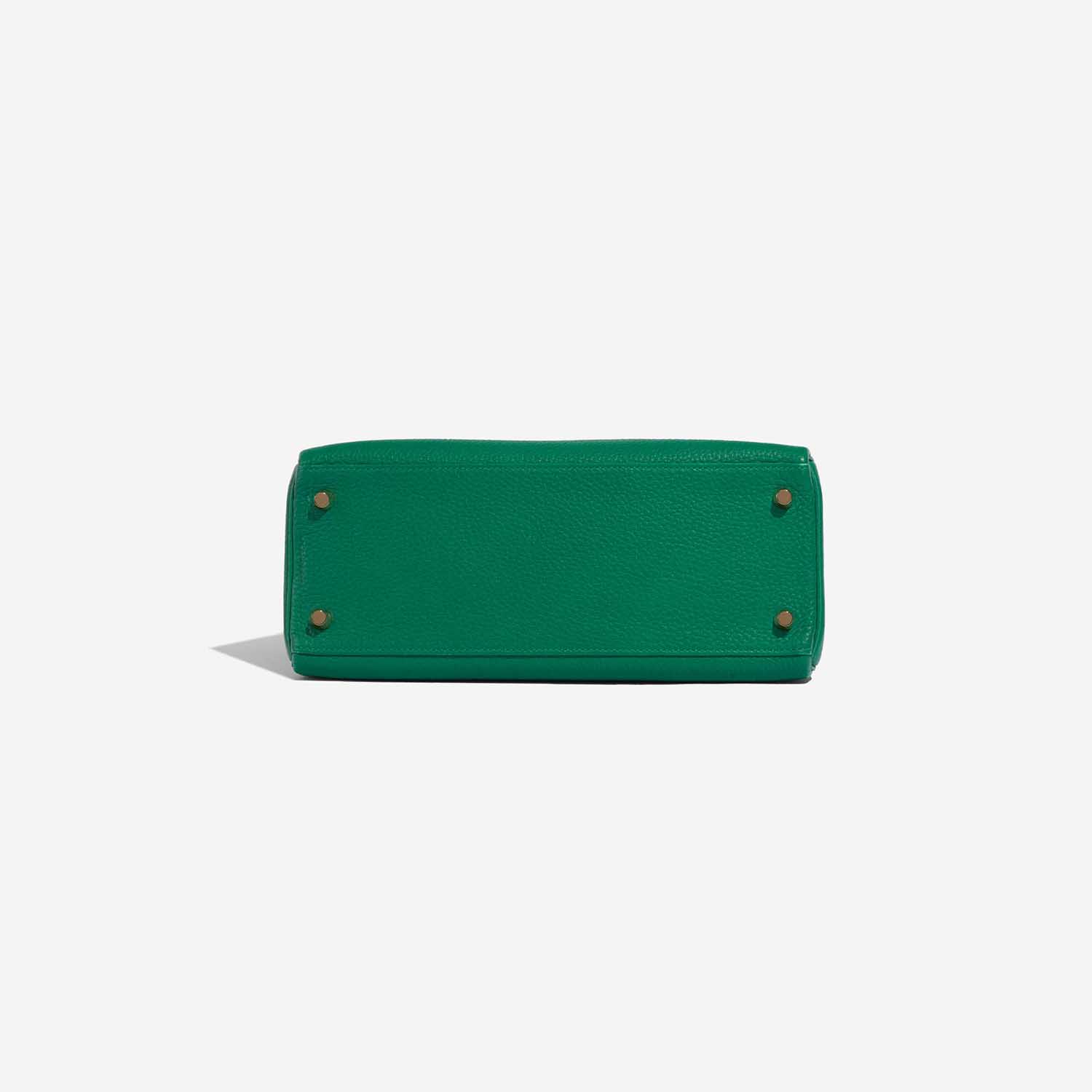 Pre-owned Hermès bag Kelly 28 Togo Vert Menthe Green Bottom | Sell your designer bag on Saclab.com