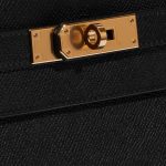 Pre-owned Hermès bag Kelly 28 Epsom Black Black Closing System | Sell your designer bag on Saclab.com