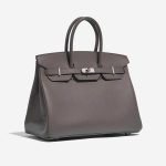 Pre-owned Hermès bag Birkin 35 Epsom Étain Grey Side Front | Sell your designer bag on Saclab.com