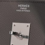 Pre-owned Hermès bag Birkin 35 Epsom Étain Grey Logo | Sell your designer bag on Saclab.com