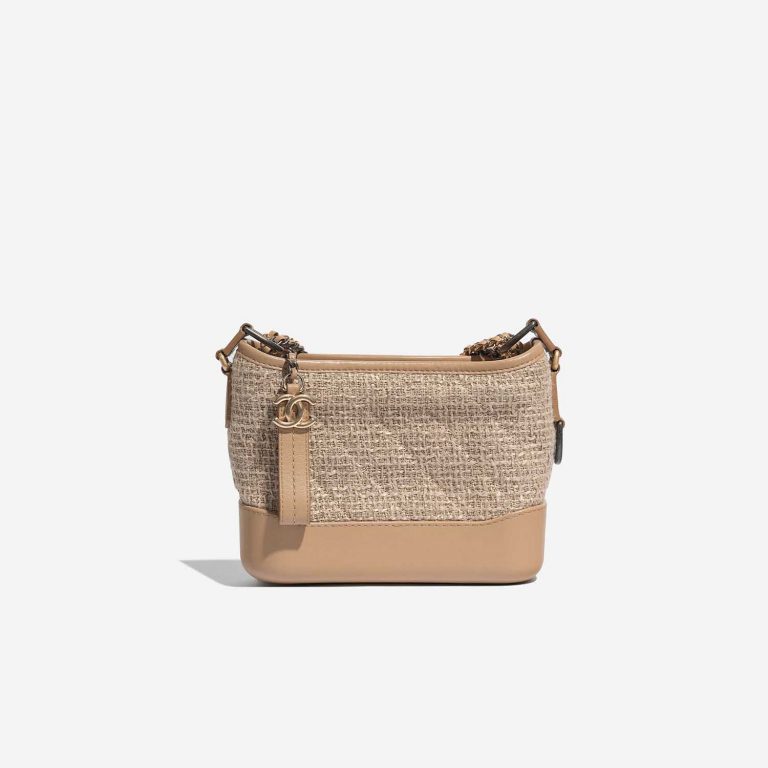 Sac Chanel d'occasion Gabrielle Small Tweed / Calf Beige Beige Back | Vendez votre sac de créateur sur Saclab.com