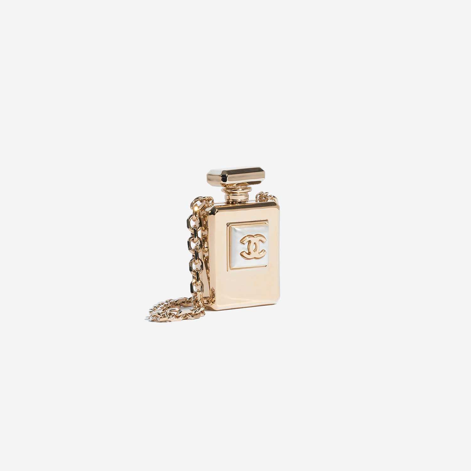Chanel Perfume Necklace Metal Gold / Pearl | SACLÀB