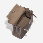 Pre-owned Hermès bag Kelly 28 Togo Etoupe Brown, Grey Inside | Sell your designer bag on Saclab.com