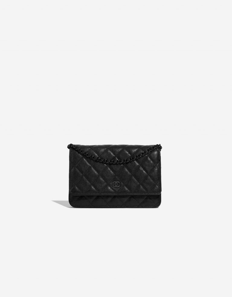 Pre-owned Chanel bag Timeless WOC Calf Black Black Front | Sell your designer bag on Saclab.com