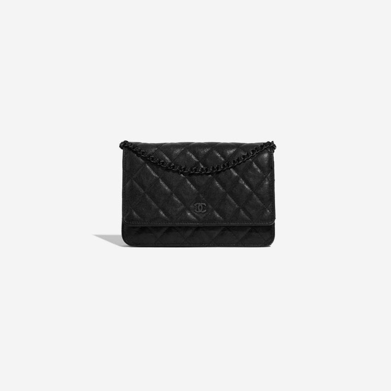 Pre-owned Chanel bag Timeless WOC Calf Black Black Front | Sell your designer bag on Saclab.com
