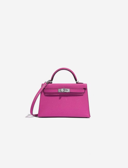 Pre-owned Hermès bag Kelly Mini Epsom Magnolia Pink Front | Sell your designer bag on Saclab.com