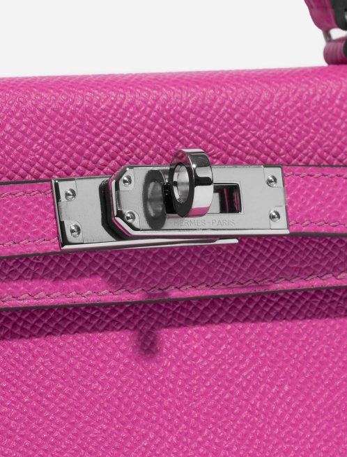 Pre-owned Hermès bag Kelly Mini Epsom Magnolia Pink Closing System | Sell your designer bag on Saclab.com